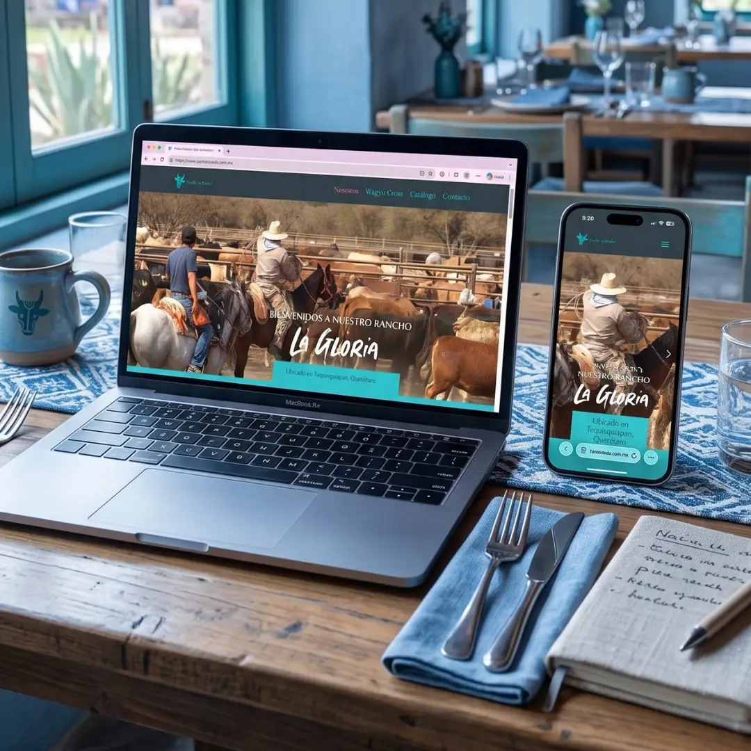 Sitio web para Punta Espada mostrado en distintos dispositivos